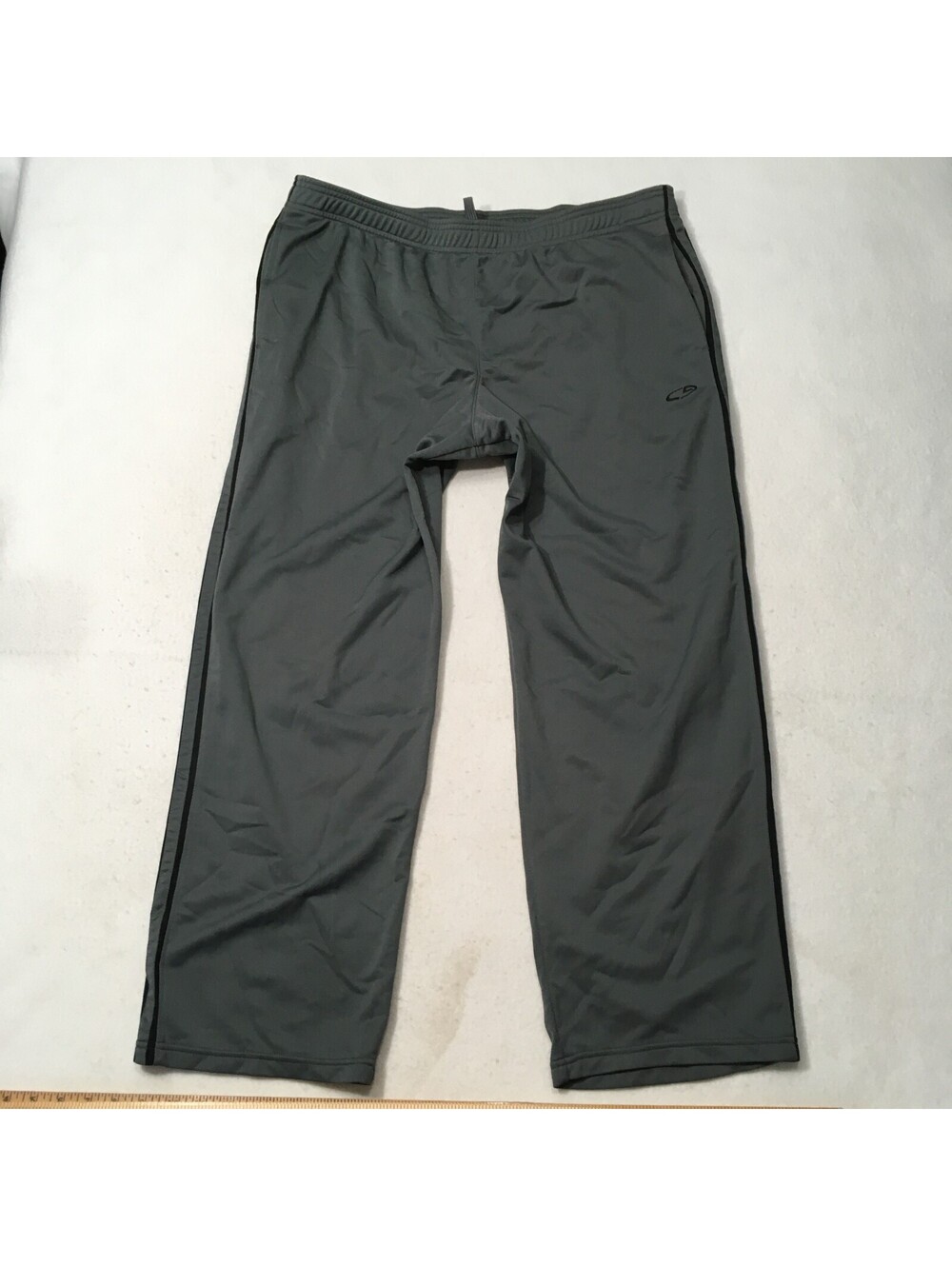 C9 by Champions Men’s Track Pants - Gray with Black Stripes - Size XL..